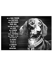 DACHSHUND HE IS YOUR FRIEND POSTER 17x11 Poster front