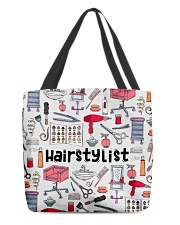 HAIRSTYLIST TOTE BAG-ACCESSORY POUCH-PILLOW All-over Tote front