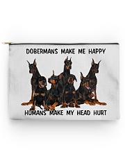 DOBERMANS MAKE ME HAPPY Accessory Pouch tile