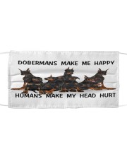 DOBERMANS MAKE ME HAPPY Mask tile