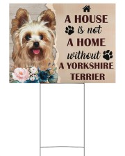YORKSHIRE TERRIER YARD SIGN 24x18 Yard Sign back