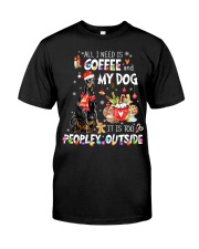 ALL I NEED IS COFFEE AND MY DOG Premium Fit Mens Tee tile