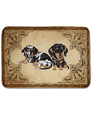 DACHSHUND BATH MAT-DOORMAT-POSTER-CANVAS Bath Mat - 24” x 17” front