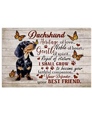 DACHSHUND HERITAGE OF LOVE POSTER 17x11 Poster front