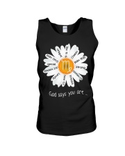 VIRGO GIRL - GOD SAYS YOU ARE Unisex Tank tile
