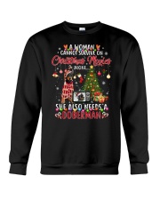 SHE ALSO NEEDS A DOBERMAN Crewneck Sweatshirt tile