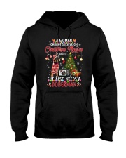 SHE ALSO NEEDS A DOBERMAN Hooded Sweatshirt front