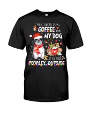 ALL I NEED IS COFFEE AND MY DOG Premium Fit Mens Tee tile