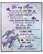 TURTLE - TO MY MOM QUILT Fleece Blanket - 50" x 60" front