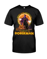 Doberman halloween tshirt Classic T-Shirt tile