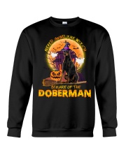 Doberman halloween tshirt Crewneck Sweatshirt tile
