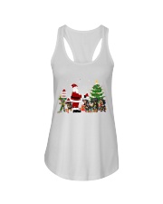 DACHSHUNDS CHRISTMAS Ladies Flowy Tank tile