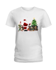 DACHSHUNDS CHRISTMAS Ladies T-Shirt tile