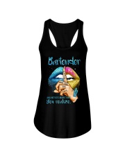 BARTENDER KNOWS MORE THAN SHE SAYS Ladies Flowy Tank tile