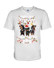 FELIZ NAUGHTY DOG V-Neck T-Shirt tile