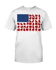 POMERANIAN - USA FLAG Premium Fit Mens Tee tile