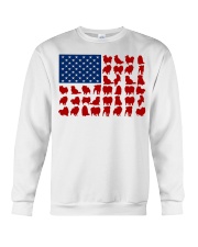 POMERANIAN - USA FLAG Crewneck Sweatshirt tile