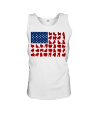 POMERANIAN - USA FLAG Unisex Tank tile