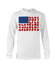 POMERANIAN - USA FLAG Long Sleeve Tee tile