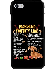 DACHSHUND PROPERTY LAWS Phone Case tile