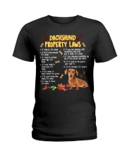 DACHSHUND PROPERTY LAWS Ladies T-Shirt front