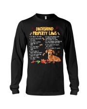 DACHSHUND PROPERTY LAWS Long Sleeve Tee tile