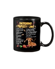 DACHSHUND PROPERTY LAWS Mug tile