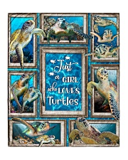JUST A GIRL WHO LOVES TURTLES QUILT Quilt 50"x60" - Throw front