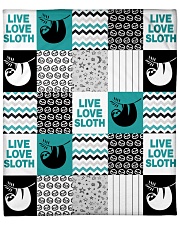SLOTH LIVE LOVE QUILT - BLANKET Fleece Blanket - 50" x 60" front