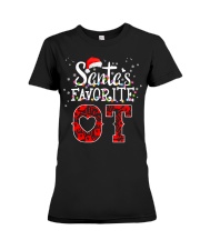 SANTA'S FAVORITE OT Premium Fit Ladies Tee tile