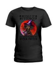 DACHSHUND BUCKLE UP Ladies T-Shirt tile