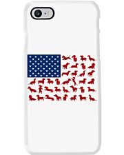 DACHSHUND USA FLAG Phone Case tile