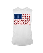 DACHSHUND USA FLAG Sleeveless Tee tile