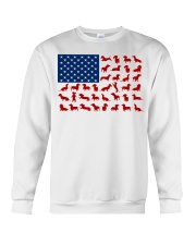 DACHSHUND USA FLAG Crewneck Sweatshirt tile
