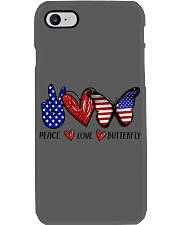 PEACE LOVE BUTTERFLY Phone Case tile