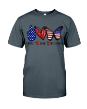 PEACE LOVE BUTTERFLY Classic T-Shirt tile