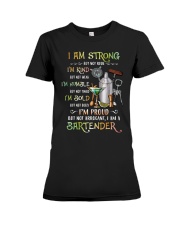BARTENDER STRONG Premium Fit Ladies Tee tile
