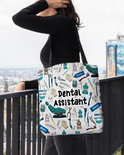 DENTAL ASSISTANT TOTE BAG-ACCESSORY POUCH-PILLOW All-over Tote aos-all-over-tote-lifestyle-front-05