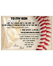 TO MY SON BASEBALL POSTER 17x11 Poster front