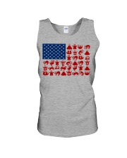 Sloth - USA Flag Unisex Tank tile