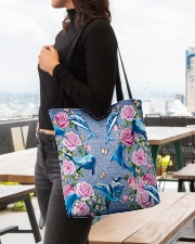DOLPHIN FLOWER BAG All-over Tote aos-all-over-tote-lifestyle-front-04
