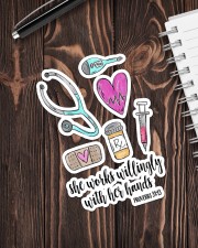 SHE WORKS WILLINGLY WITH HER HANDS Sticker - Single (Vertical) aos-sticker-single-vertical-lifestyle-front-05