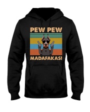 DOBERMAN PEW PEW Hooded Sweatshirt front