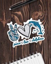 PEACE LOVE DOLPHIN Sticker - Single (Horizontal) aos-sticker-single-horizontal-lifestyle-front-05