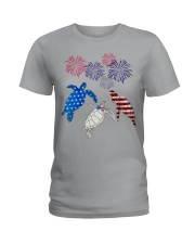 Turtle - Independence Day Shirt Ladies T-Shirt tile