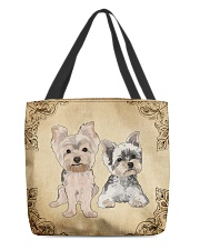 YORKIE BATH MAT-DOORMAT-POSTER-CANVAS All-Over Tote tile