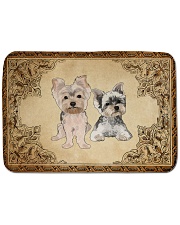 YORKIE BATH MAT-DOORMAT-POSTER-CANVAS Bath Mat - 24” x 17” front