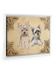 YORKIE BATH MAT-DOORMAT-POSTER-CANVAS Floating Framed Canvas Prints White tile