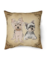 YORKIE BATH MAT-DOORMAT-POSTER-CANVAS Indoor Pillow tile