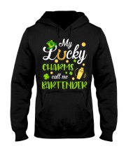 MY LUCKY CHARMS CALL ME BARTENDER Hooded Sweatshirt front